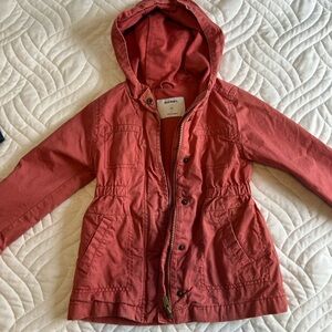 Girls Hooded Jacket in Coral by Old Navy